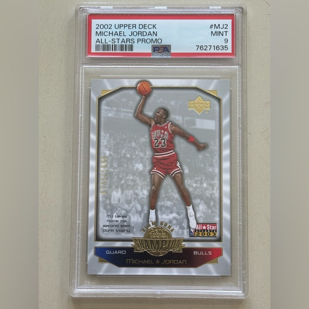 2002 Upper Deck Michael Jordan All-Stars Promo #MJ2 PSA 9 Chicago Bulls